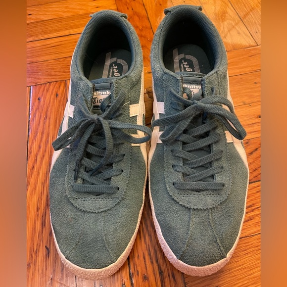 Madewell X Onitsuka Tiger™ Mexico Delegation sneakers green suede, size 10.5 - Picture 2 of 10